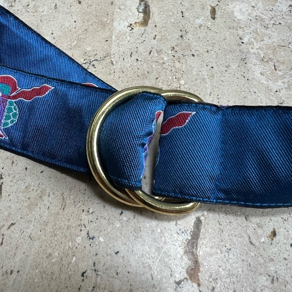 J. McLaughlin Vintage Belt with a Peg-leg Pirate Turtle Unisex Size Medium - Picture 3 of 4